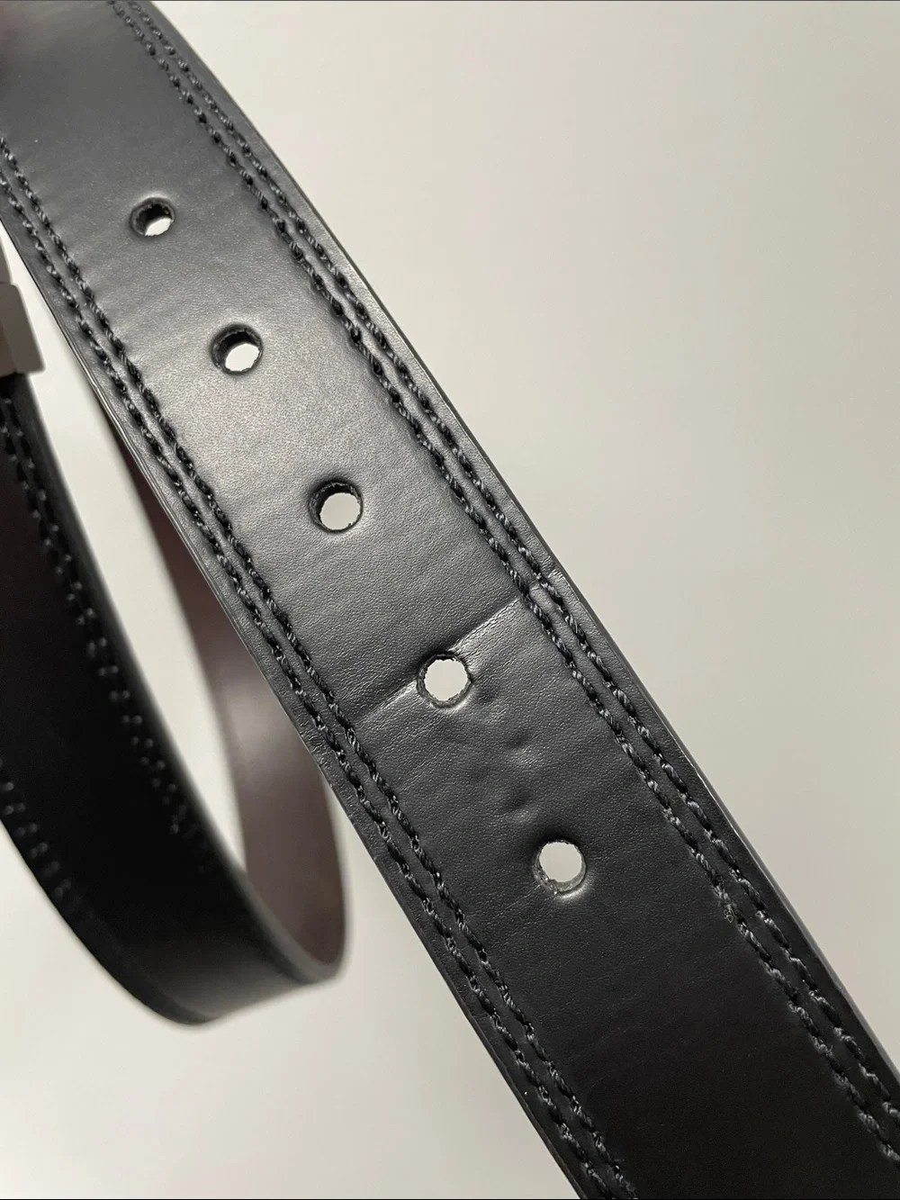 Levi's Men's Black Belt with Gunmetal Buckle sz34 | Like New